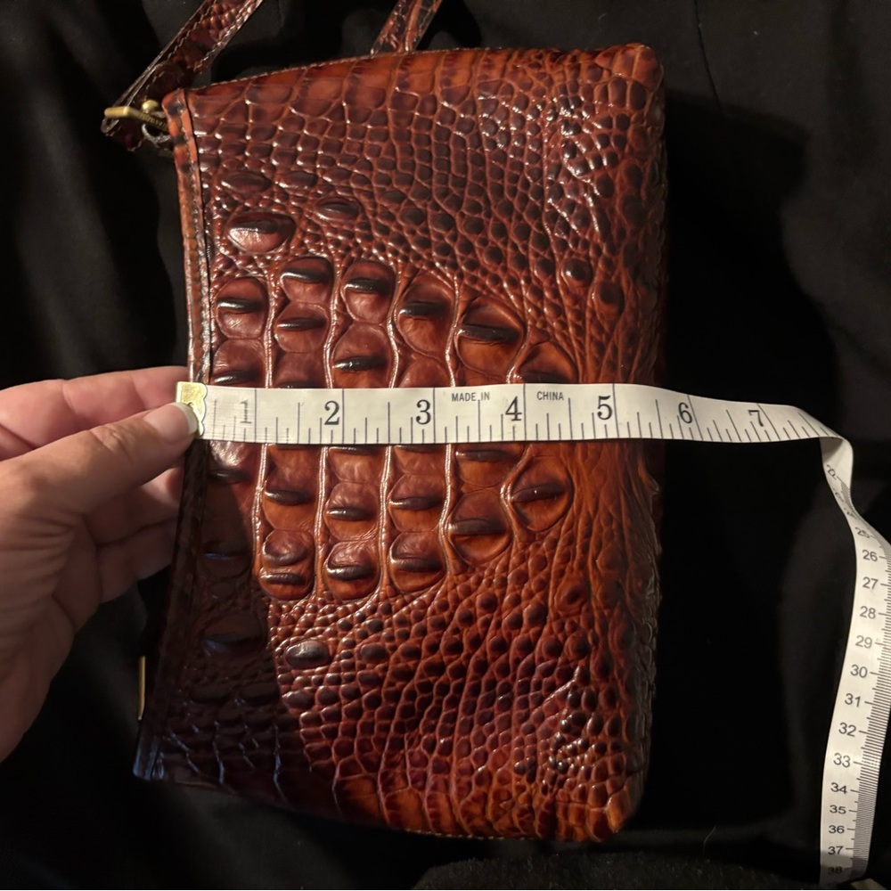 Brahmin Mini Pecan Melbourne Crocodile Handbag - Picture 6 of 16